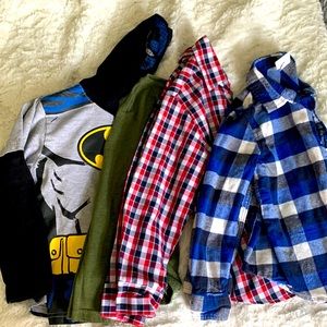 Boys size 6 bundle long sleeve tops